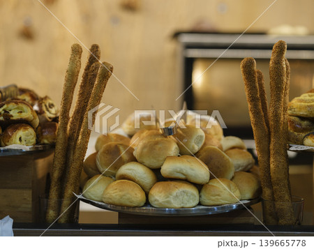 fresh and delicious pastries at the hotel buffet fresh and delicious pastries at the hotel buffet 139665778