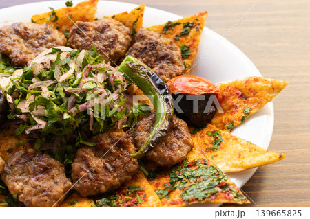 delicious meatballs from Turkish cuisine delicious meatballs from Turkish cuisine 139665825