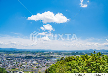 赤神山(太郎坊山)展望台から近江平野の景観 滋賀県東近江市 赤神山(太郎坊山)展望台から近江平野の景観 滋賀県東近江市 139666243