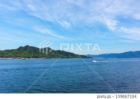 しまなみ海道 因島から望む瀬戸内海の美しい風景 139667104