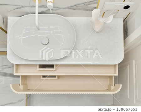 Neutral tones featuring minimal design and soft lighting ambience 139667653
