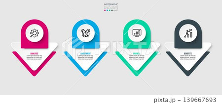 Infographic template business concept with option. Infographic template business concept with option. 139667693