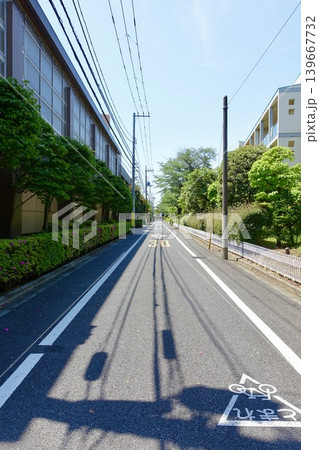 住宅街の風景　世田谷区　弦巻5丁目 139667732