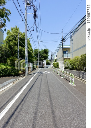 住宅街の風景 世田谷区 弦巻5丁目 住宅街の風景 世田谷区 弦巻5丁目 139667733