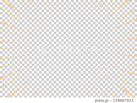 Pop art style background with orange and yellow dots and radial dot patterns. 139667813
