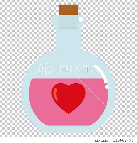 シンプルな惚れ薬のイラスト シンプルな惚れ薬のイラスト 139668470