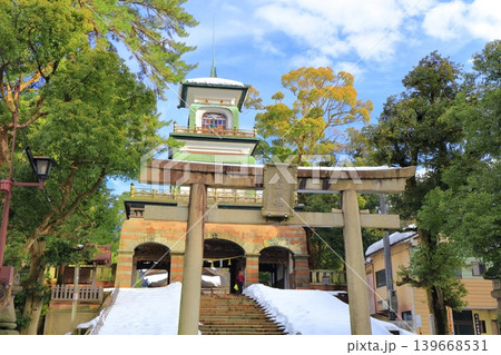 【石川県】白銀の尾山神社の神門 139668531