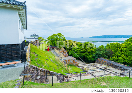 熊本県苓北町　富岡城本丸跡からの光景 139668816