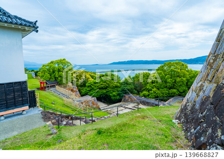 熊本県苓北町　富岡城本丸跡からの光景 139668827