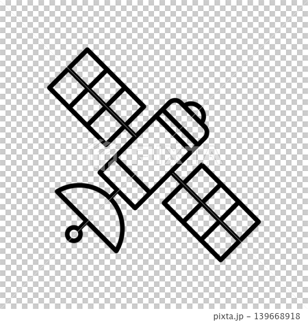 Vintage Space Satellite Technology Icon Vintage Space Satellite Technology Icon 139668918