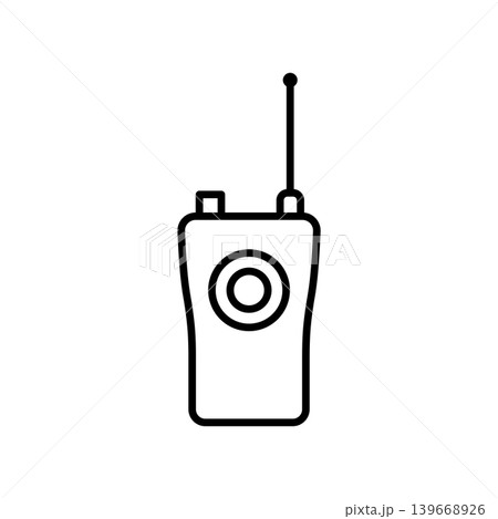 Vintage Handheld Transceiver Walkie-Talkie Icon Vintage Handheld Transceiver Walkie-Talkie Icon 139668926