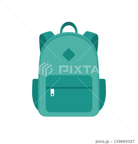 School bag icon in flat style. Children backpack vector illustration on isolated background. Schoolbag sign business concept. School bag icon in flat style. Children backpack vector illustration on isolated background. Schoolbag sign business concept. 139669387