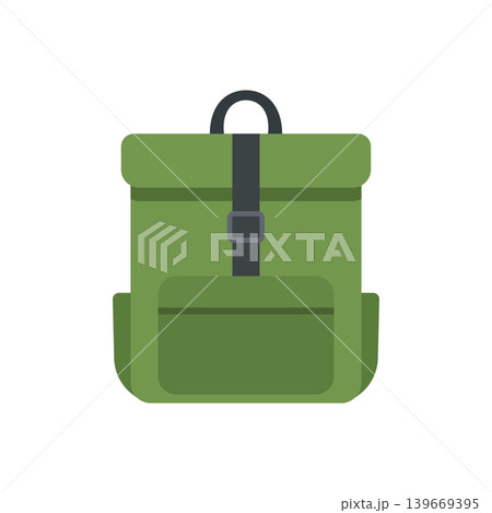 School bag icon in flat style. Children backpack vector illustration on isolated background. Schoolbag sign business concept. School bag icon in flat style. Children backpack vector illustration on isolated background. Schoolbag sign business concept. 139669395