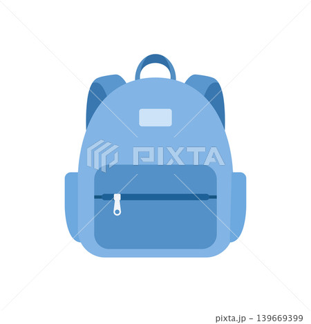 School bag icon in flat style. Children backpack vector illustration on isolated background. Schoolbag sign business concept. School bag icon in flat style. Children backpack vector illustration on isolated background. Schoolbag sign business concept. 139669399