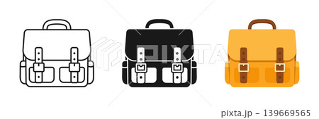 School bag icon set collection in flat style. Children backpack vector illustration on isolated background. Schoolbag sign business concept. School bag icon set collection in flat style. Children backpack vector illustration on isolated background. Schoolbag sign business concept. 139669565