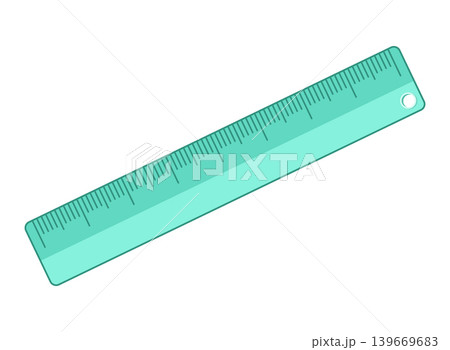 Ruler icon in flat style. Length scale meter vector illustration on isolated background. Metric stationery sign business concept. Ruler icon in flat style. Length scale meter vector illustration on isolated background. Metric stationery sign business concept. 139669683