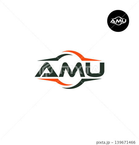 Letter AMU Logo Design Readymade Initial Letter AMU Logo Design Readymade Initial 139671466