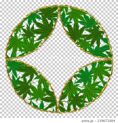 【藍色楓葉單點設計】手工刺繡插畫素材 139671804