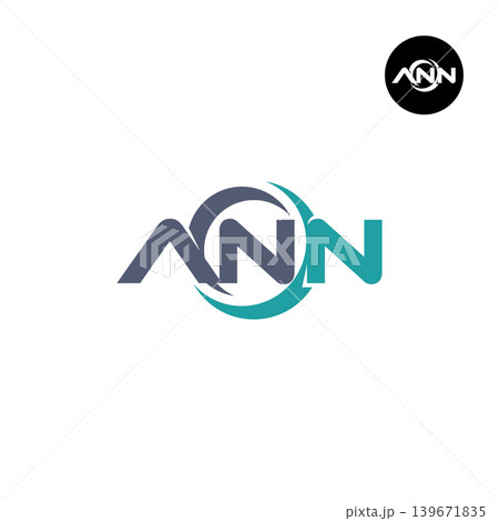 Letter ANN Logo Design Readymade Initial Letter ANN Logo Design Readymade Initial 139671835