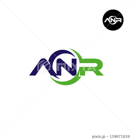 Letter ANR Logo Design Readymade Initial Letter ANR Logo Design Readymade Initial 139671839