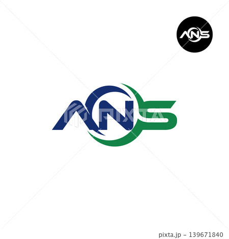 Letter ANS Logo Design Readymade Initial Letter ANS Logo Design Readymade Initial 139671840
