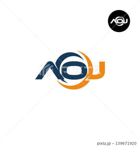 Letter AOJ Logo Design Readymade Initial Letter AOJ Logo Design Readymade Initial 139671920
