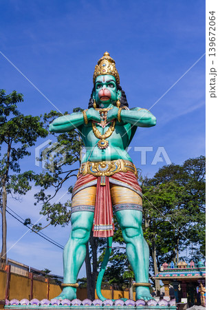 Large Hanuman Statue at Batu Caves Hindu Temple Complex in Kuala Lumpur, Malaysia 139672064