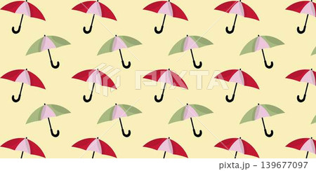 Umbrella Pattern Season Background Umbrella Pattern Season Background 139677097