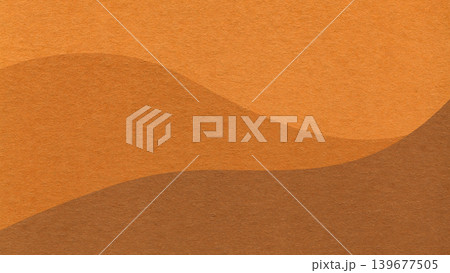 Abstract gradient terracotta, rust and warm brown,texture paper background, wavy layers. Wave pattern with copy space for banner Abstract gradient terracotta, rust and warm brown,texture paper background, wavy layers. Wave pattern with copy space for banner 139677505
