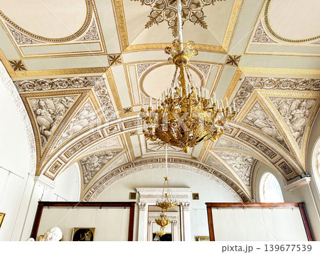 The luxurious interiors of the Hermitage Museum in St. Petersburg, Russia The luxurious interiors of the Hermitage Museum in St. Petersburg, Russia 139677539