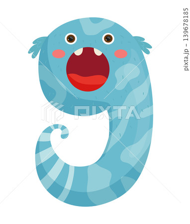 Blue Monster Letter G 139678185