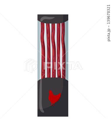 Cartoon vector illustration of packaged meat snack sticks isolated on a white background for food product design. Cartoon vector illustration of packaged meat snack sticks isolated on a white background for food product design. 139678321