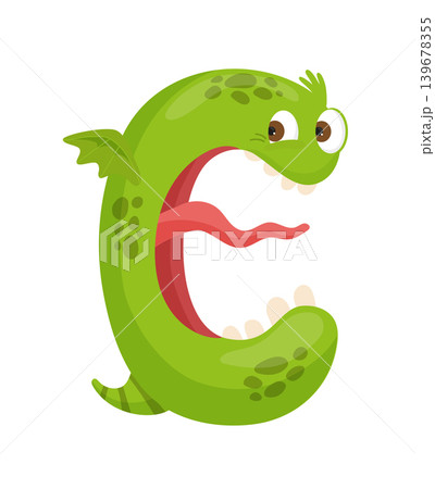 Green Monster Letter C 139678355