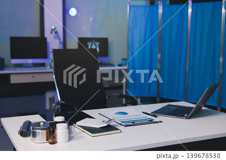 Man, doctor and laptop typing in healthcare research, communication or social media at office desk. Male medical expert working on computer in online search, browsing or chatting on tablet at clinic Man, doctor and laptop typing in healthcare research, communication or social media at office desk. Male medical expert working on computer in online search, browsing or chatting on tablet at clinic 139678538