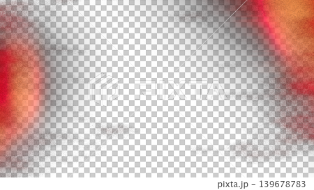 Orange and red grunge light leak overlay isolated on transparent background. Textured distressed effect for vintage photo editing, film burn style and creative design projects. Orange and red grunge light leak overlay isolated on transparent background. Textured distressed effect for vintage photo editing, film burn style and creative design projects. 139678783