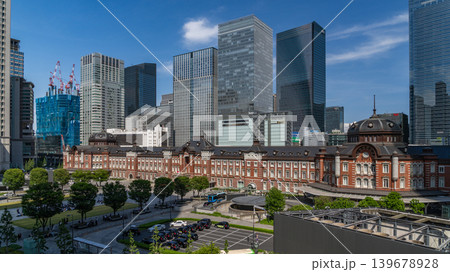 丸ビルから見た東京駅 丸ビルから見た東京駅 139678928