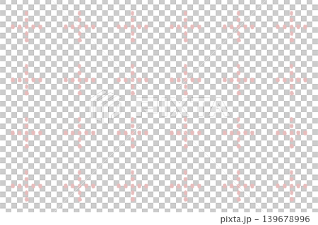 手描きドットの十字模様パターン 〈くすみピンク〉背景素材 手描きドットの十字模様パターン 〈くすみピンク〉背景素材 139678996