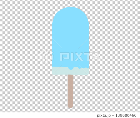 Illustration of a soda-flavored ice pop, hand-drawn style, no outlines. Illustration of a soda-flavored ice pop, hand-drawn style, no outlines. 139680460