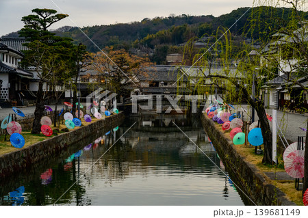 早朝の倉敷美観地区 早朝の倉敷美観地区 139681149