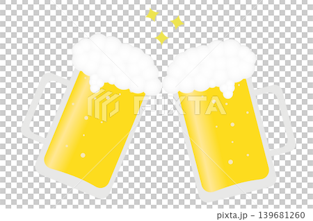 生ビールで乾杯のイメージ 生ビールで乾杯のイメージ 139681260
