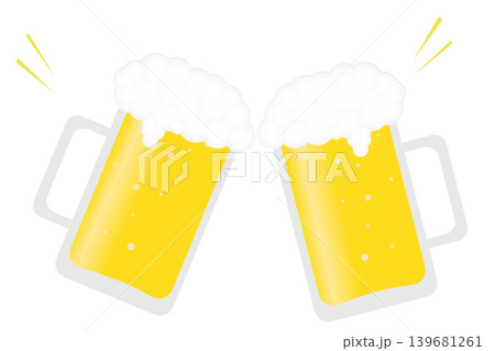 生ビールで乾杯のイメージ 生ビールで乾杯のイメージ 139681261