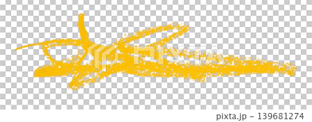 yellow pencil strokes isolated on transparent background yellow pencil strokes isolated on transparent background 139681274