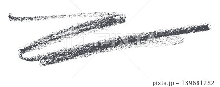 dark gray pencil strokes isolated on transparent background 139681282