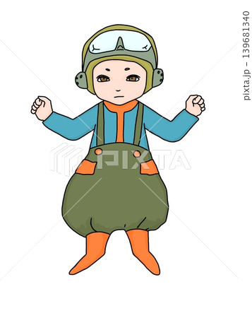 ゴーグルを付けた子 139681340