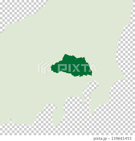 日本のベクターイラスト地図素材：埼玉県全体地図 139681455