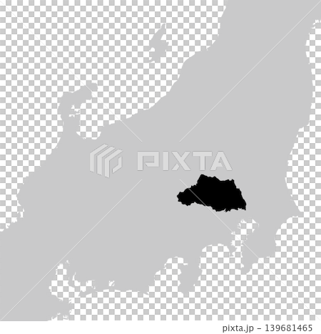 日本のベクターイラスト地図素材:埼玉県全体地図 日本のベクターイラスト地図素材:埼玉県全体地図 139681465