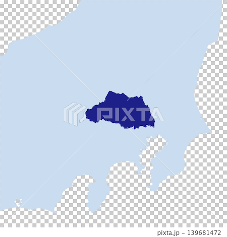 日本向量插圖地圖:埼玉縣地圖 日本向量插圖地圖:埼玉縣地圖 139681472