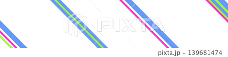 幾何学模様　白背景　ストライプ　ブルー 139681474