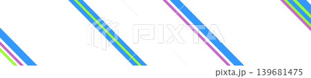 幾何学模様　白背景　ストライプ　ブルー 139681475