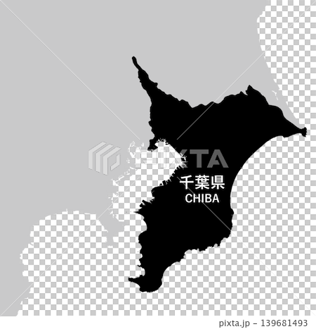 日本向量插圖地圖:千葉縣地圖 日本向量插圖地圖:千葉縣地圖 139681493